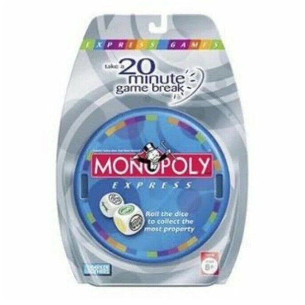 Monopoly Express Hasbro Parker Brothers 20 Minute Game Break- NEW